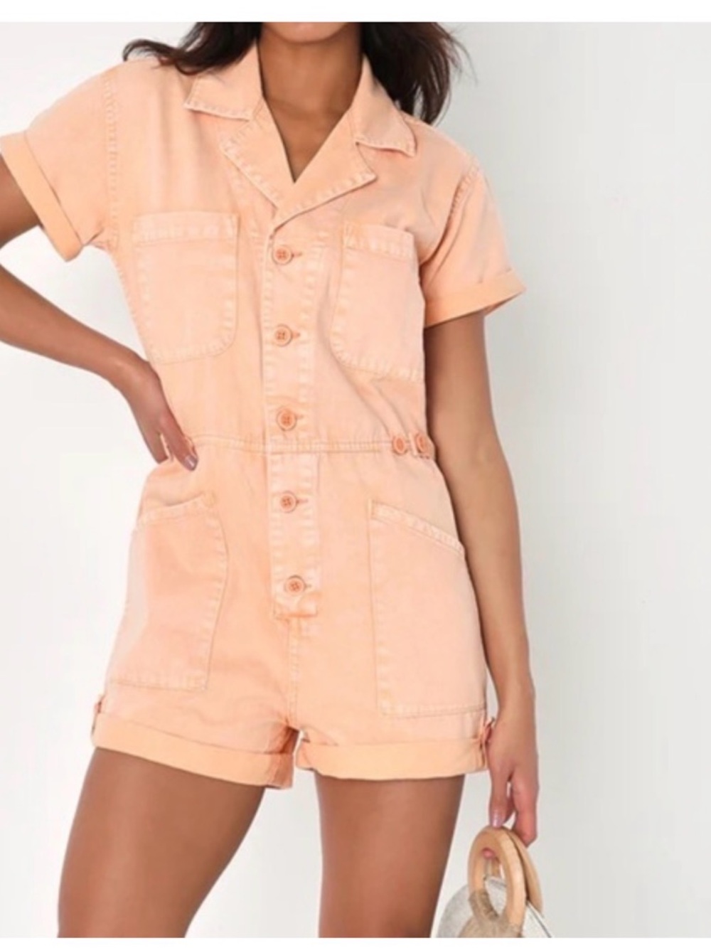 Pistola Parker Denim Romper - small